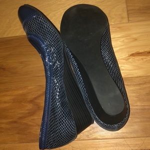 Cole Haan Navy Blue Wedges